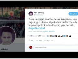 Arie Untung: Taktik Belah Bambu Ala Penjajah Harus Dihadapi dengan Rapatkan Shaf