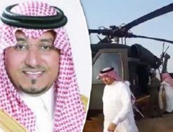 Innalillahi, Pangeran Saudi Tewas dalam Kecelakaan Helikopter