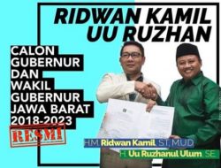 Finally, Ridwan Kamil Pilih Uu Ruzhanul Ulum Jadi Cawagub