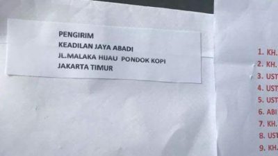 Wah, Teror Surat di Depok, Benarkah 10 Ulama Diancam Dibunuh?