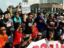 Gantian, Massa Berkaus #2019GantiPresiden Ramai di Arena CFD