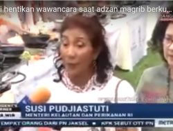 [Video] Menteri Susi Berhenti Bicara Saat Azan Berkumandang