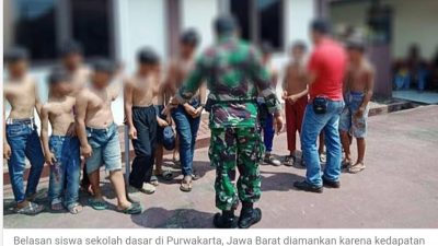 Wah, Siswa SD di Purwakarta Bawa Senjata Tajam