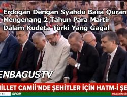 [Video] Merdunya Suara Erdogan Baca Quran Mengenang 2 Tahun Para Martir Dalam Kudeta Turki Yang Gagal