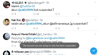 Akun Pribadi Cak Imin Dibekukan Twitter