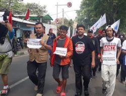 Serukan #2019GantiPresiden, Pemimpin Buruh Nasional Said Iqbal Longmarch Surabaya-Jakarta