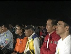 Jokowi Pidato Penutupan Asian Games 2018 dari Tenda Pengungsi