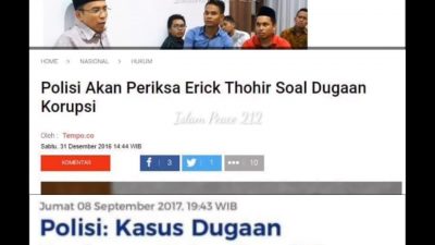 Modus Operandi Dalam Mematikan Lawan Politik, Benarkah?