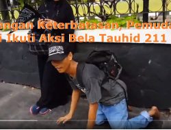 Subhanallah.., Dengan Keterbatasan, Pemuda Ini Ikuti Aksi Bela Tauhid 211