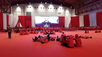 Saat Megawati Pidato Berapi-api, Kader PDIP Rebahan