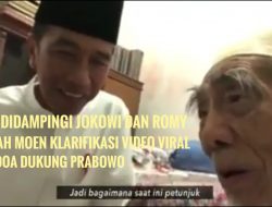 [Video] Didampingi Jokowi dan Romy, Mbah Moen Klarifikasi Video Viral  Doa Dukung Prabowo