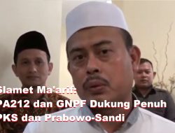 [Video] Slamet Ma’arif: PA212 dan GNPF Dukung Penuh PKS dan Prabowo-Sandi