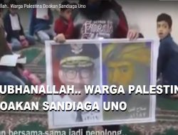 [Video] Subhanallah.. Warga Palestina Doakan Sandiaga Uno