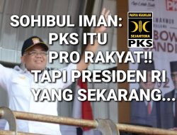 [Video] Sohibul Iman:PKS pro rakyat kecil tapi Jokowi malah bela Konglomerat