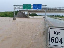 Diresmikan Tahun Lalu, Tol Madiun Kini Banjir