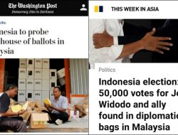 Washington Post Muat Berita Surat Suara Tercoblos 01 di Malaysia