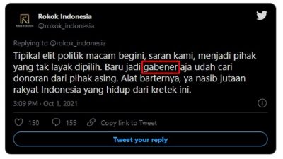 Twitter Rokok Indonesia: Tuding Anies Minta Jatah Hingga Sebut Gabener