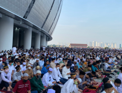 Suasana Salat Idulfitri di JIS yang Tumpah Ruah