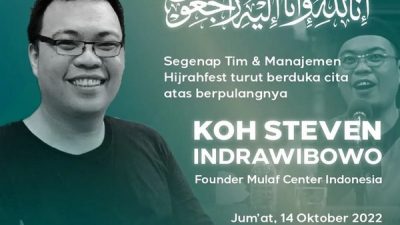 Innalillahi, Pendiri Mualaf Center Indonesia, Koh Steven Indra Wibowo, Wafat