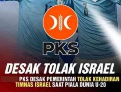 Tegas, PKS Tolak Kedatangan Timnas Israel U-20: Tak Ada Tempat Bagi Negara Penjajah di Indonesia!