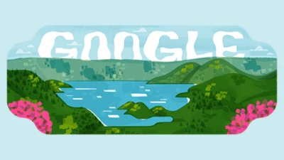 Google Doodle Danau Toba