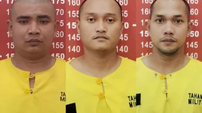 Tampang 3 Praka (Riswandi Manik, HS, J) yang Aniaya Pria Asal Aceh hingga Tewas