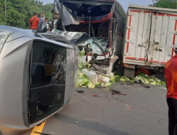 Belasan Kendaraan Tabrakan Beruntun di Tol Cipularang